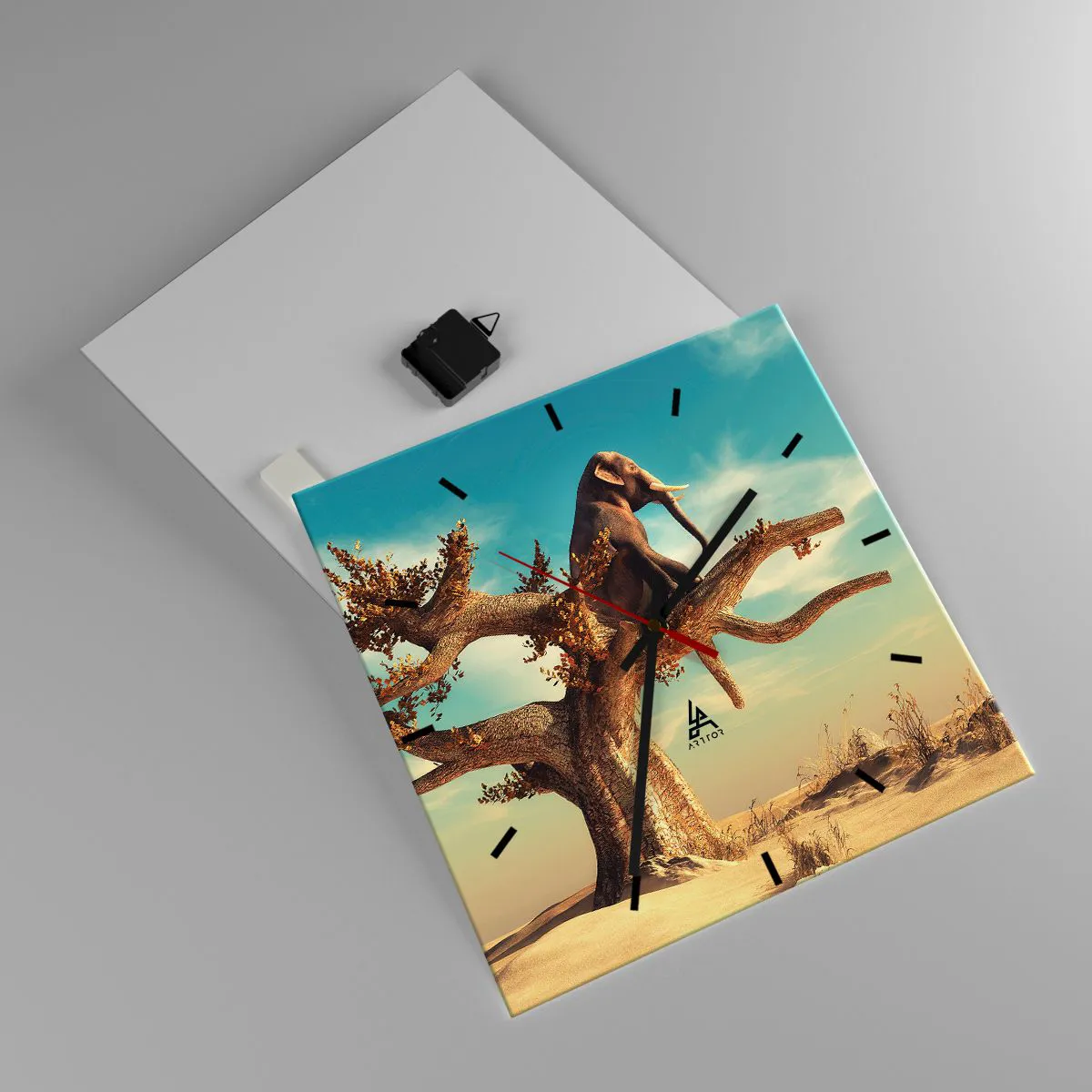 Vægur, Uret - Et nyt synspunkt - 40x40 cm