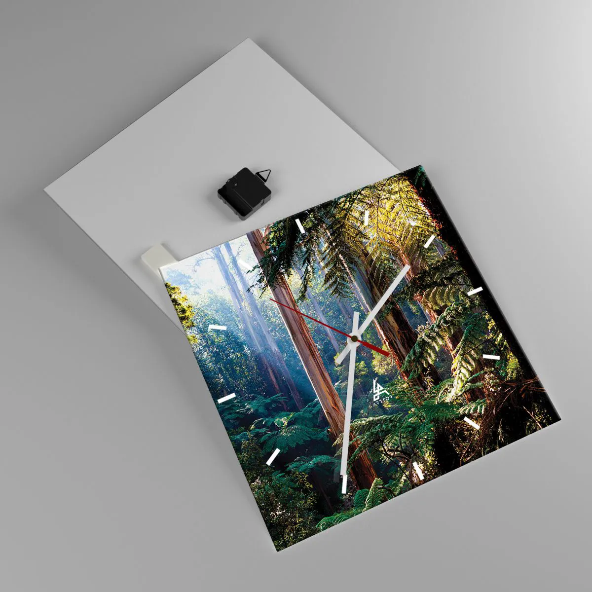 Zegar ścienny - Baśń lasu - 40x40 cm