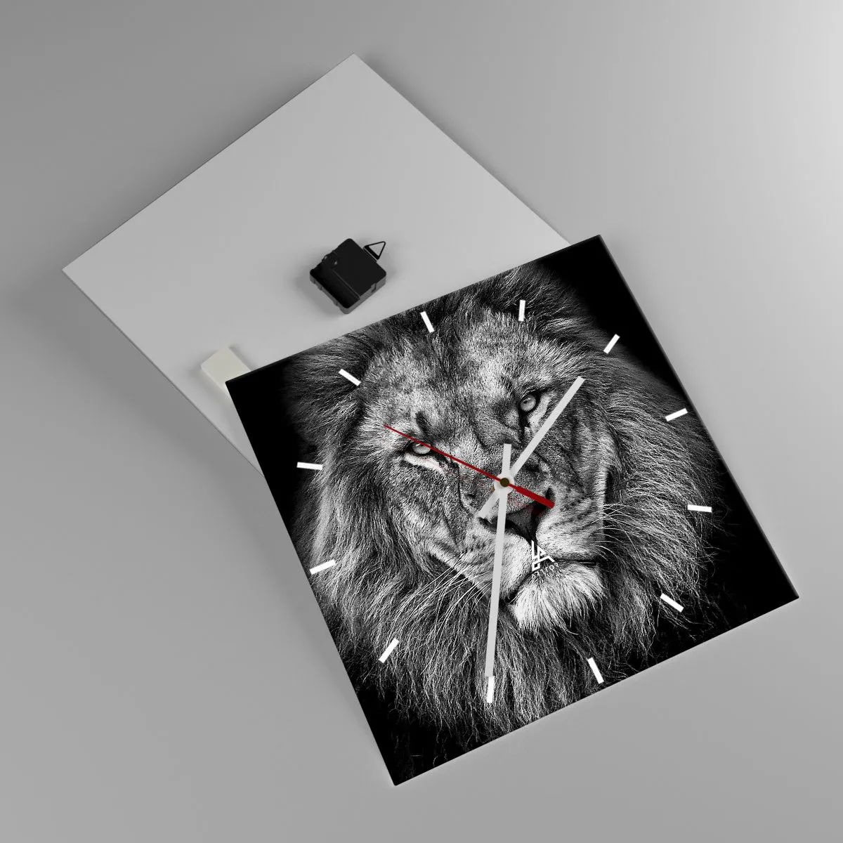 Ceas de perete - Ceas pe sticlă - În ținuta de încoronare - 40x40 cm