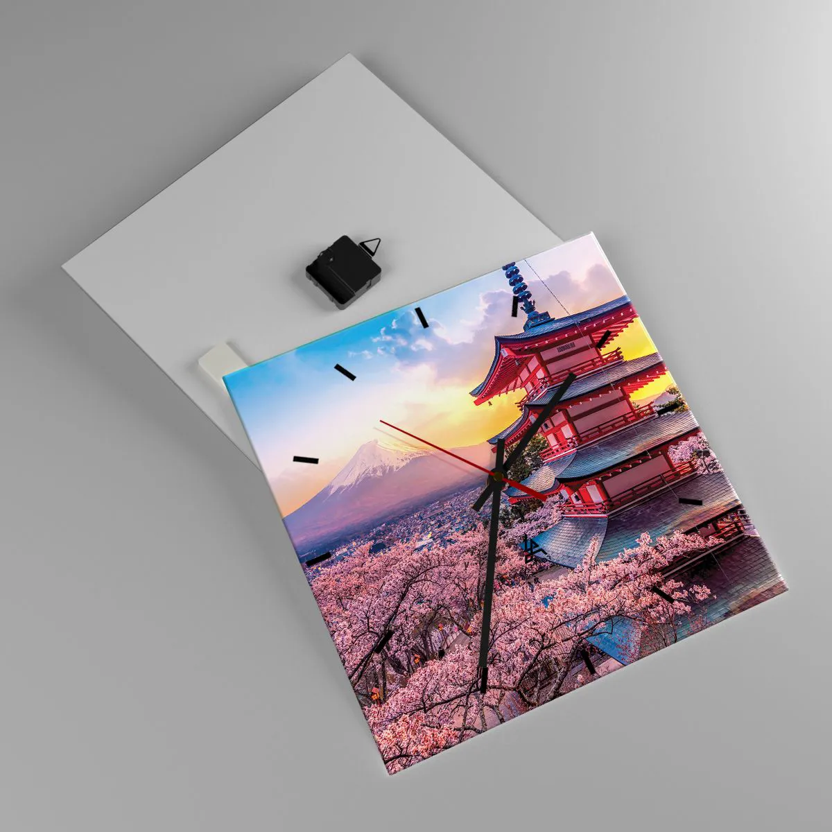 Nástěnné hodiny - Podstata japonského ducha - 40x40 cm