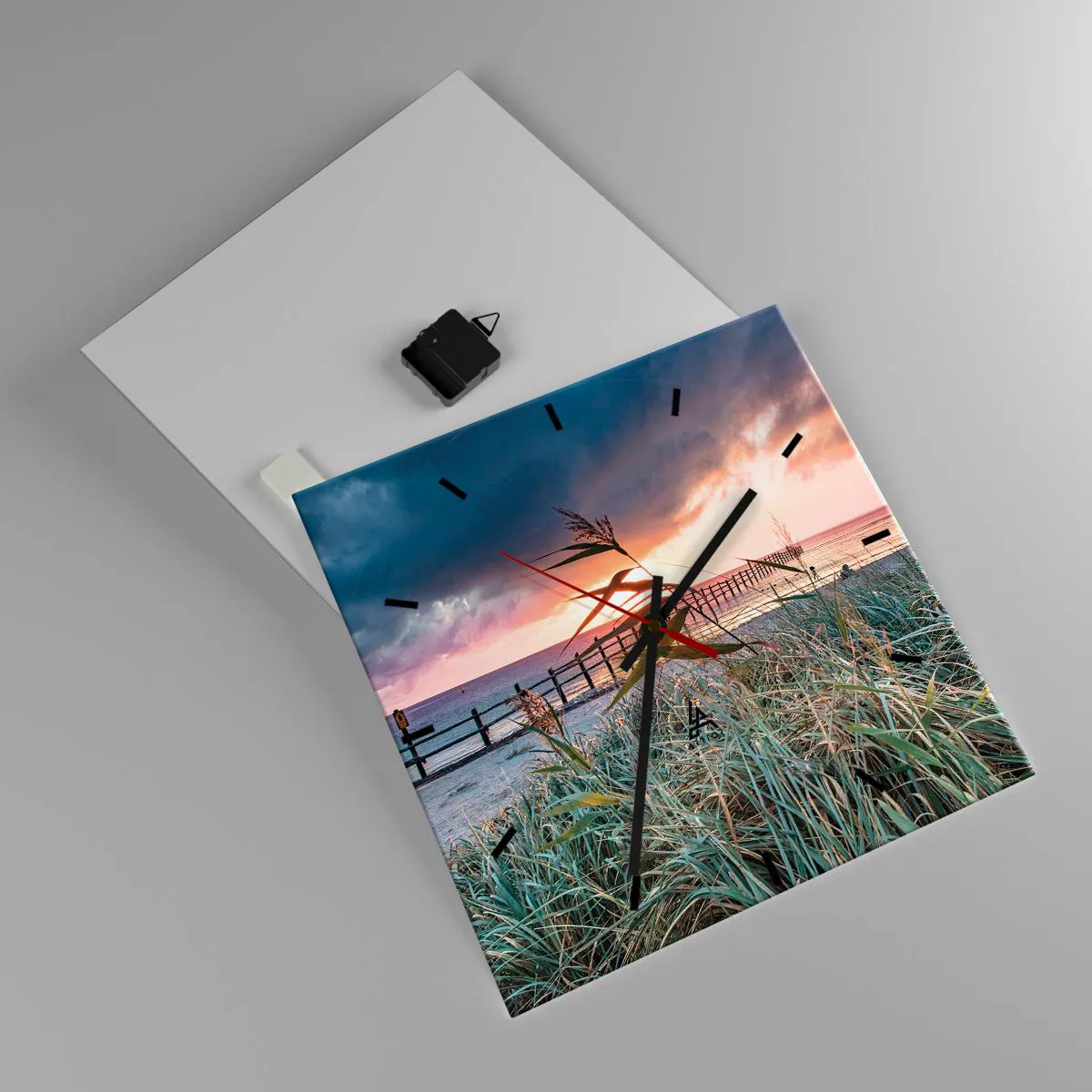 Wall clock - Clock on glass - Not Gone with the Wind - 40x40 cm