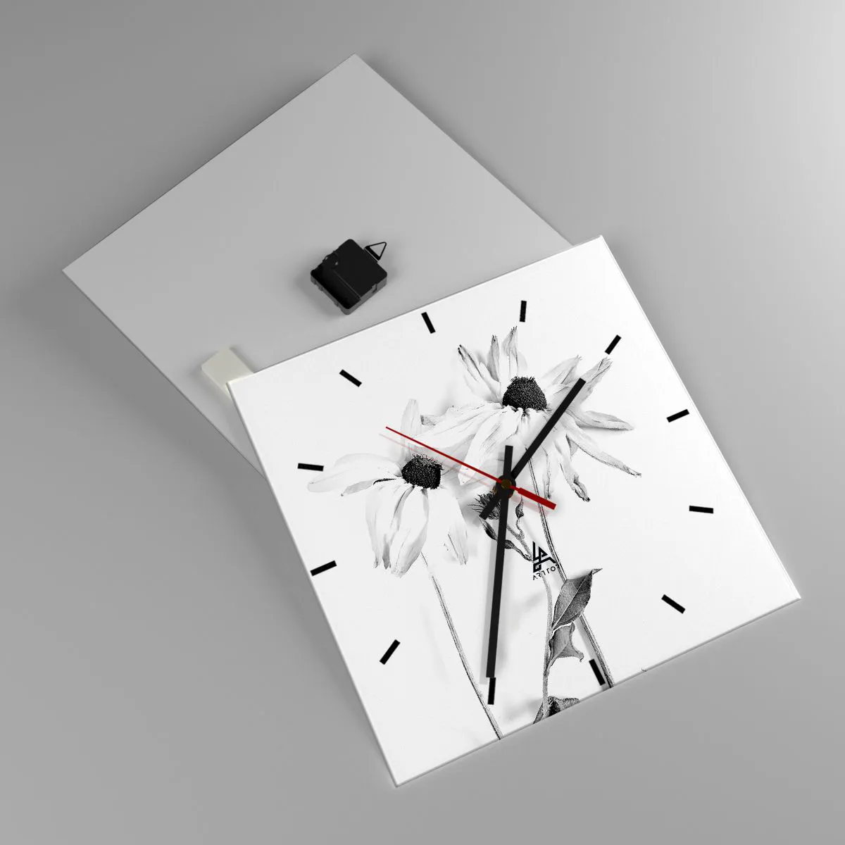 Nástenné hodiny - Nikto nechce byť sám - 40x40 cm