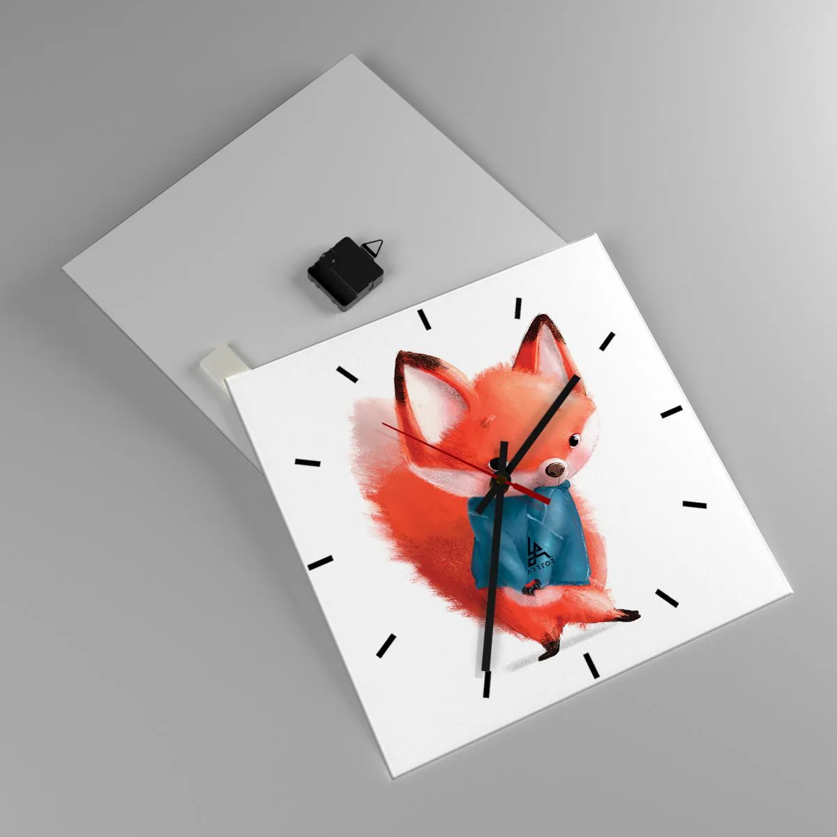 Wanduhr - Glasuhr - Steht mir das gut? - 40x40 cm