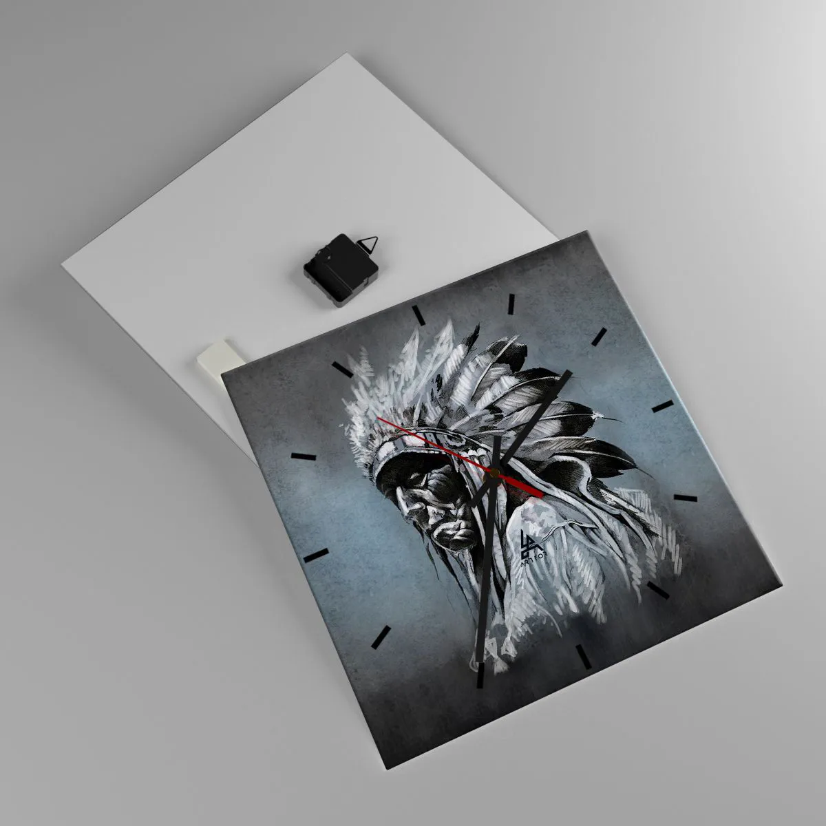 Horloge murale - Pendule murale - Retour aux sources - 40x40 cm