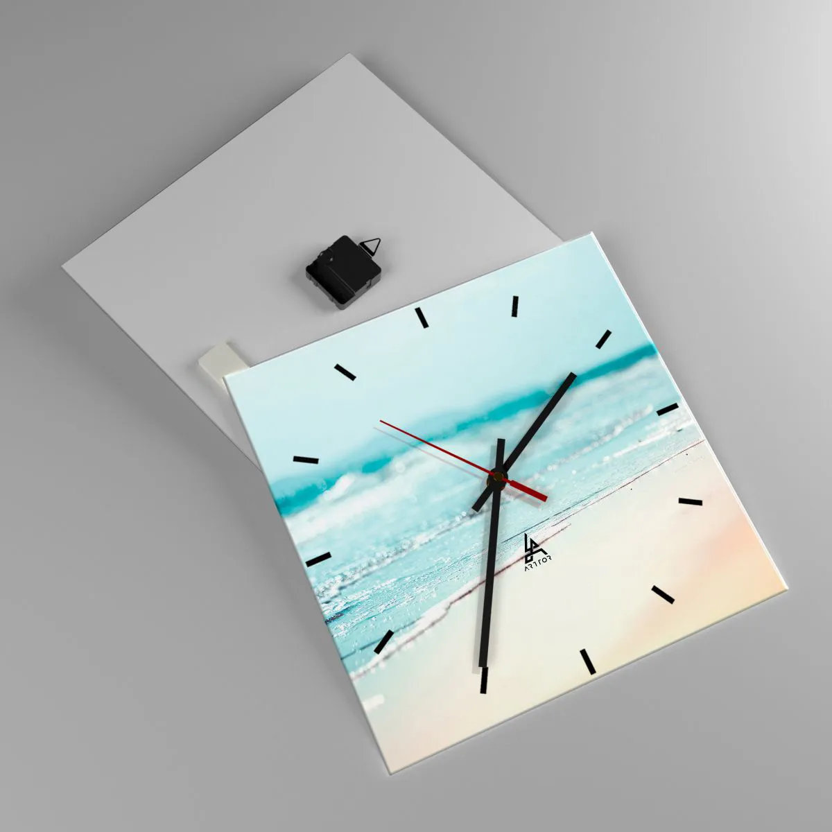 Nástěnné hodiny - Teplo a hluk - 40x40 cm