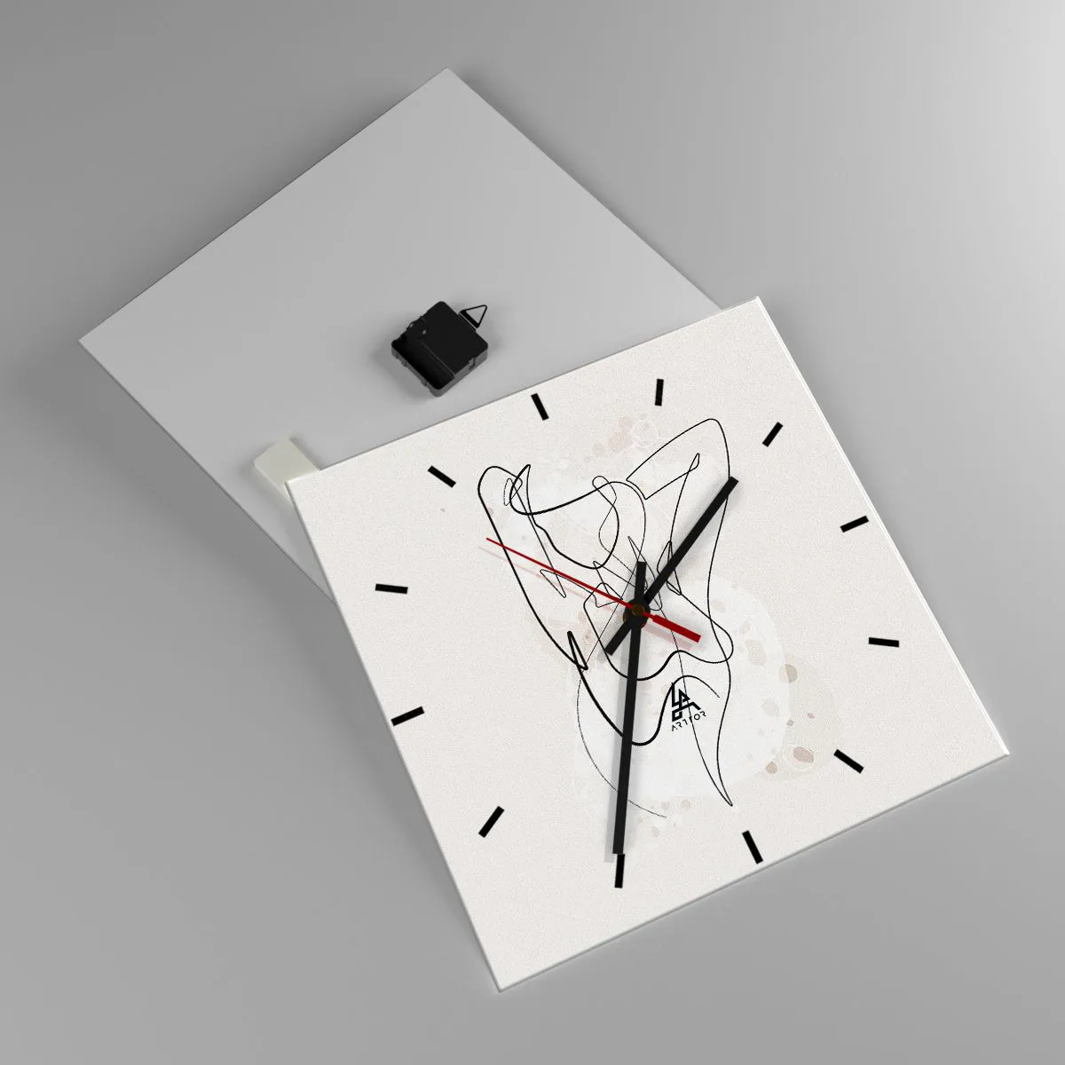 Vægur, Uret - Forførelsens kunst - 40x40 cm