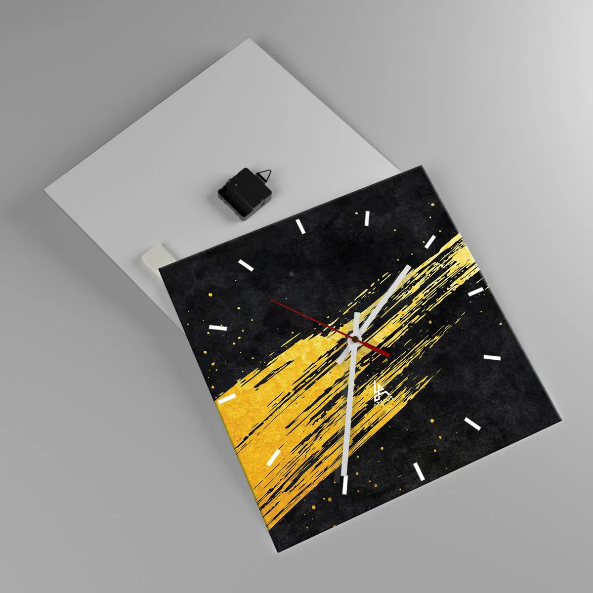 Wanduhr - Glasuhr - Sprung in den Hyperraum - 40x40 cm