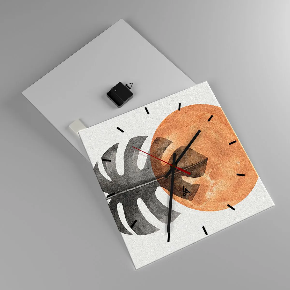 Ceas de perete - Ceas pe sticlă - Doar soarele - 40x40 cm