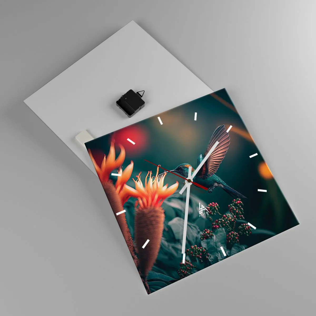 Zegar ścienny - naprawdę barwne życie - 40x40 cm