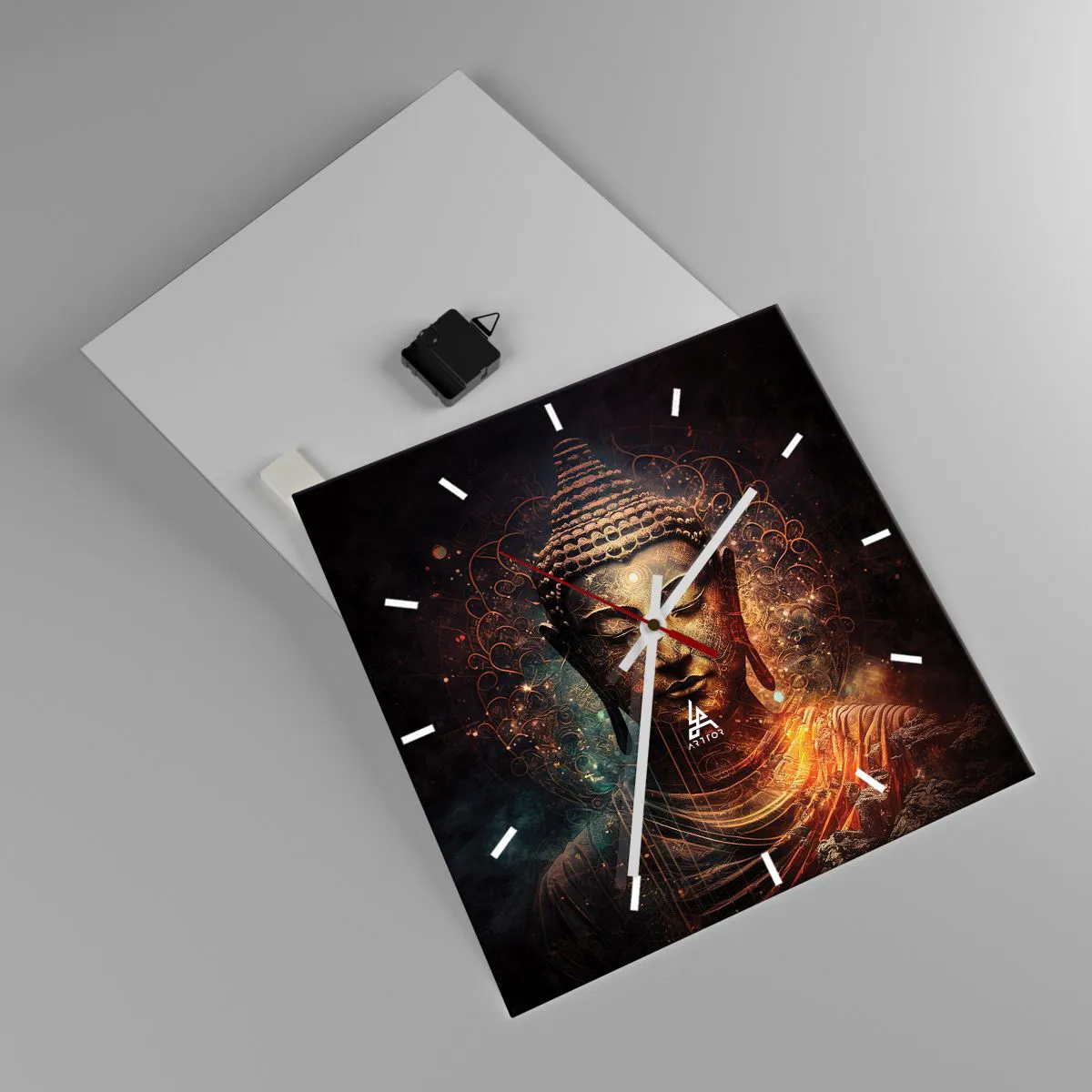 Zegar ścienny - Duchowa równowaga - 40x40 cm