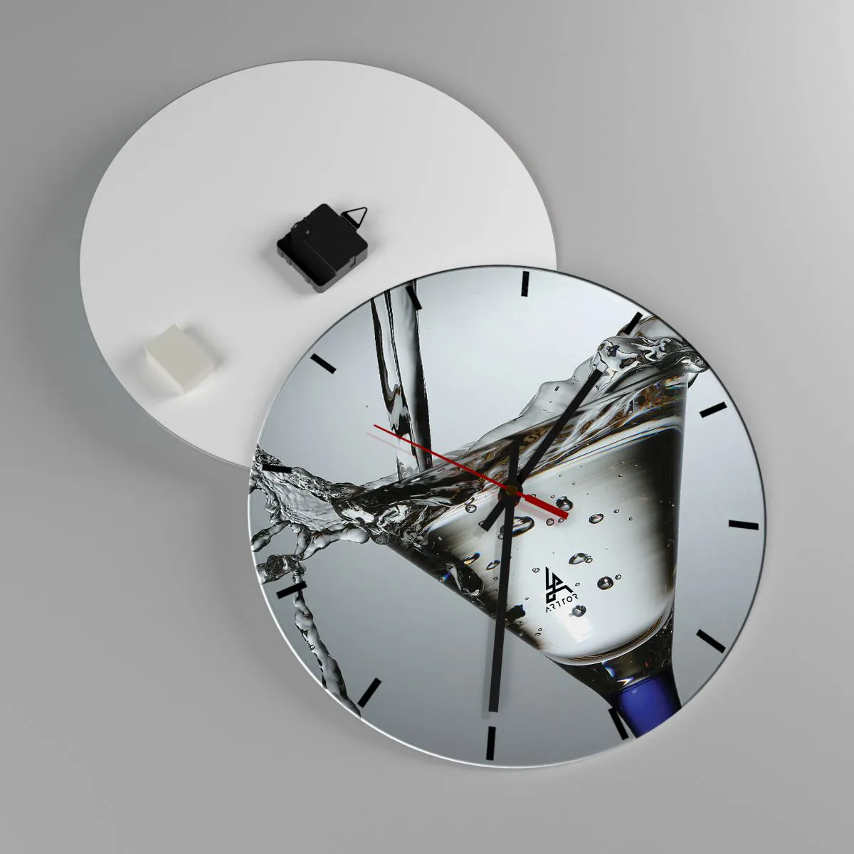 Falióra, Óra - A csésze peremén - 40x40 cm