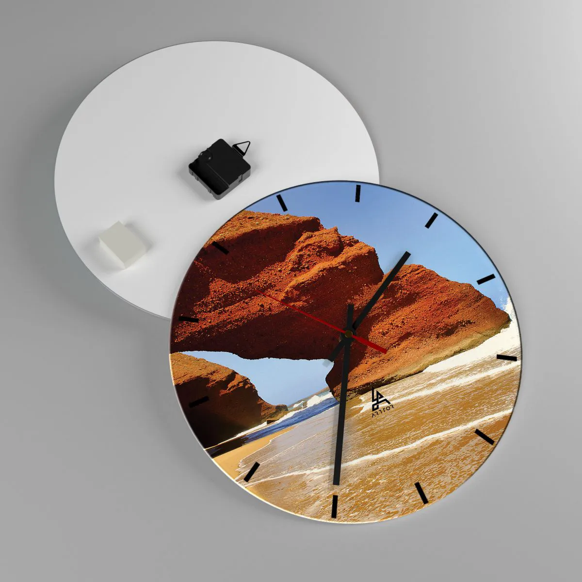 Vægur, Uret - Vand og vind i tusindvis af år - 40x40 cm