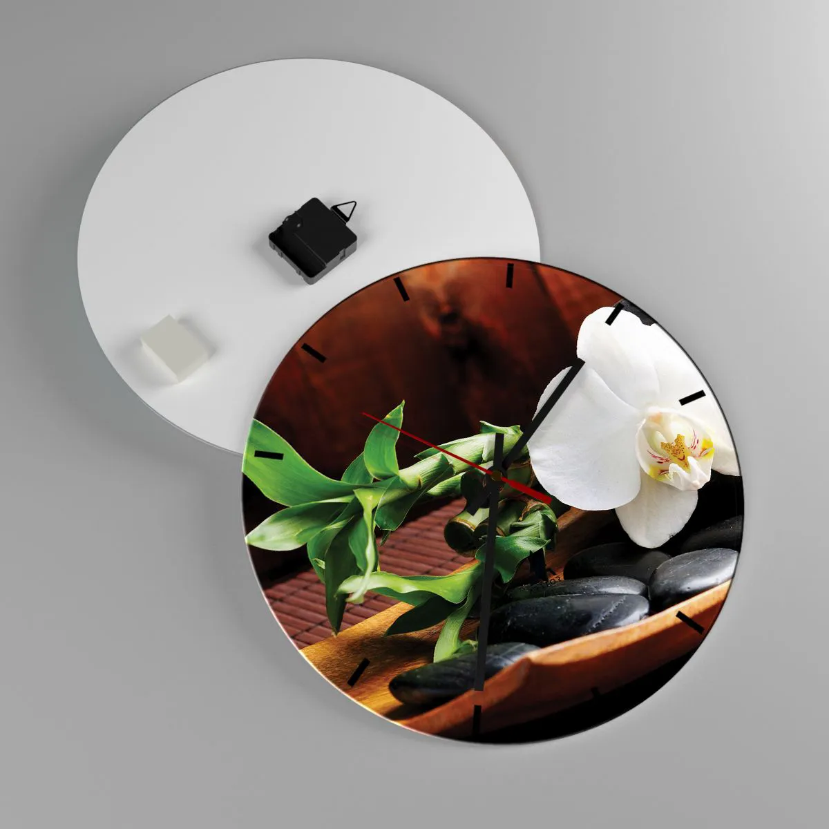 Vægur, Uret - Overgiv dig til naturens berøring - 40x40 cm