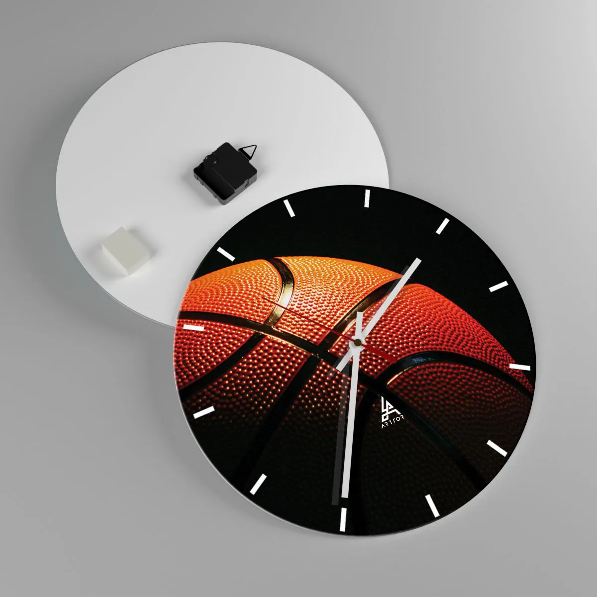 Wanduhr - Glasuhr - Schön wie ein Planet - 40x40 cm