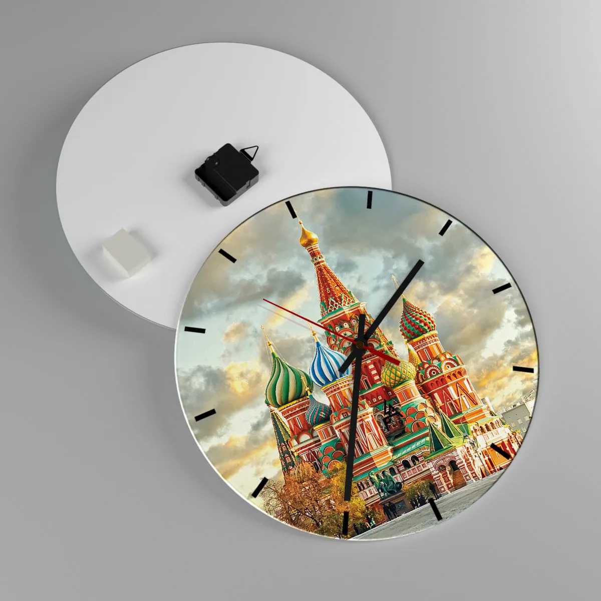 Ceas de perete - Ceas pe sticlă - Nici măcar Disney nu ar fi venit cu această idee - 40x40 cm