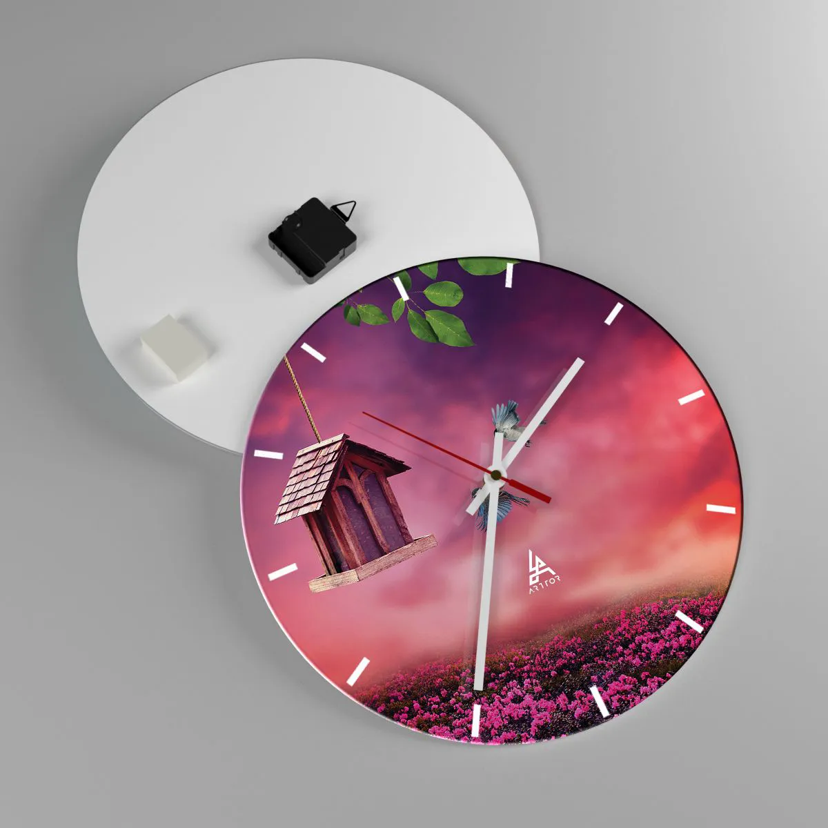 Vægur, Uret - Invitation til middag - 40x40 cm