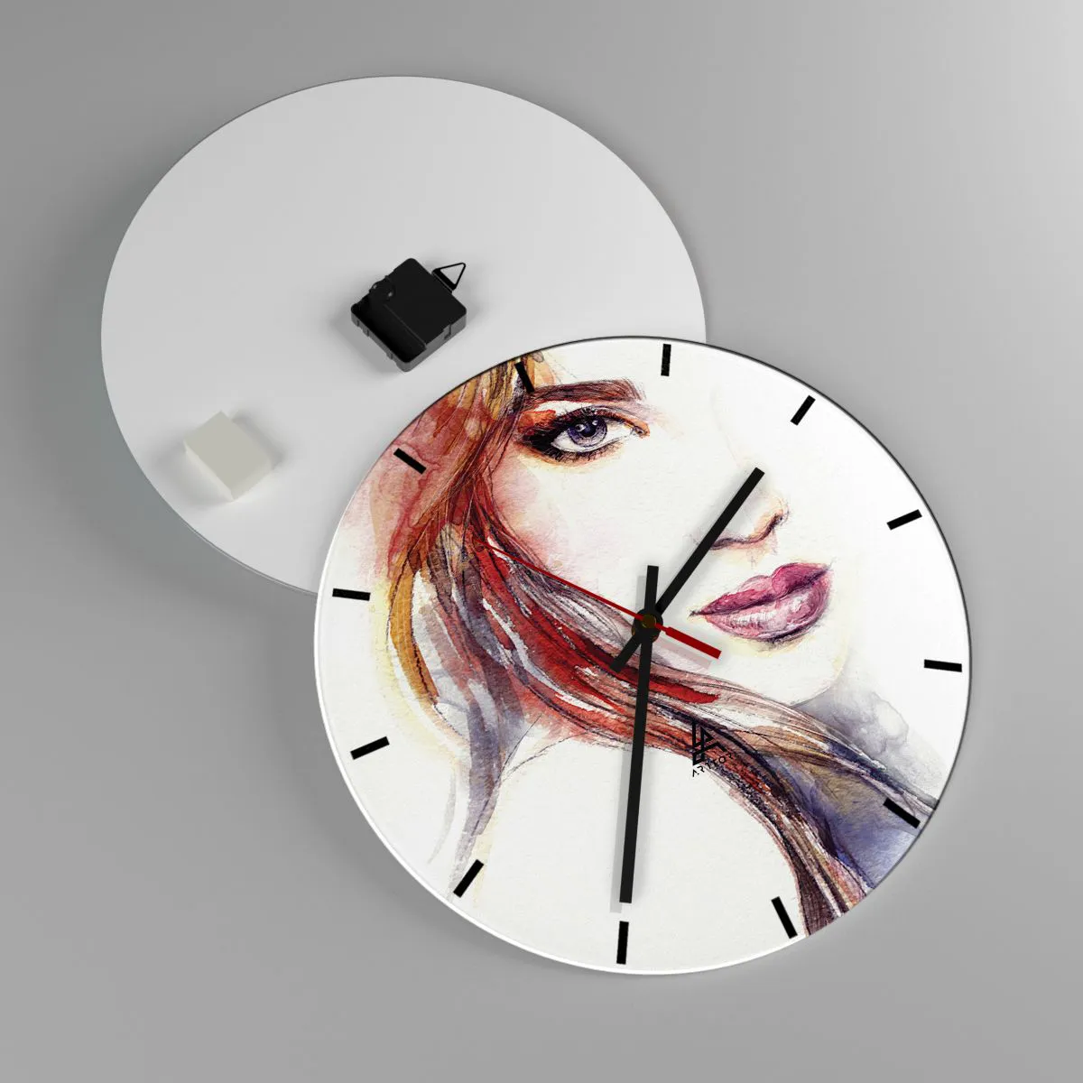 Nástěnné hodiny - Vademecum - pojď se mnou - 40x40 cm