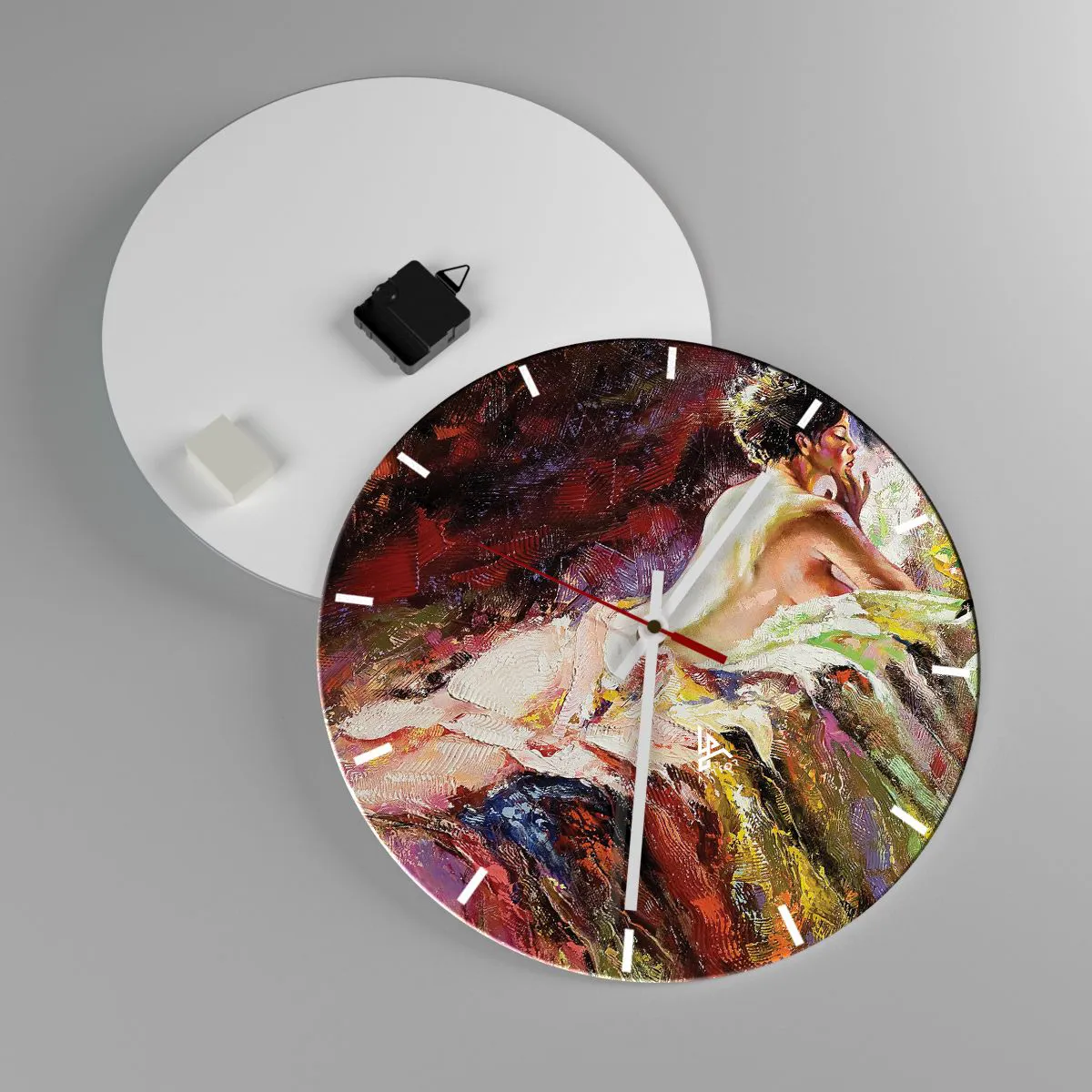 Ceas de perete - Ceas pe sticlă - Venus în gând - 40x40 cm