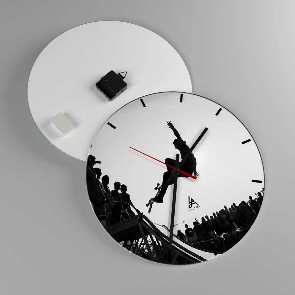 Nástenné hodiny - Hrdinovia a diváci - 40x40 cm