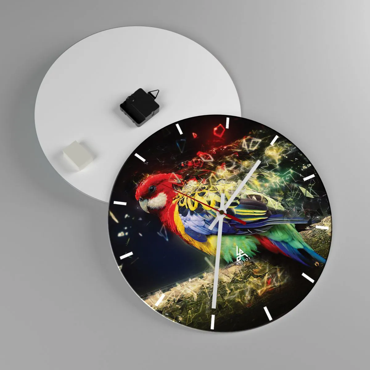 Zegar ścienny - Posłaniec blasku - 40x40 cm