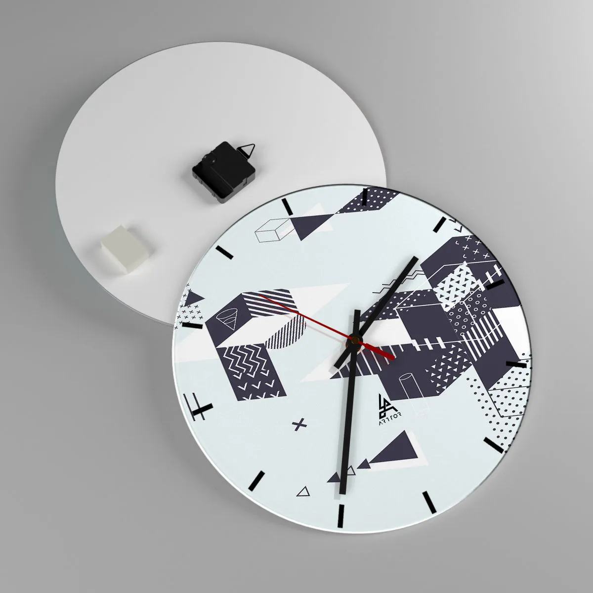 Zegar ścienny - W duszy matematyka - 40x40 cm