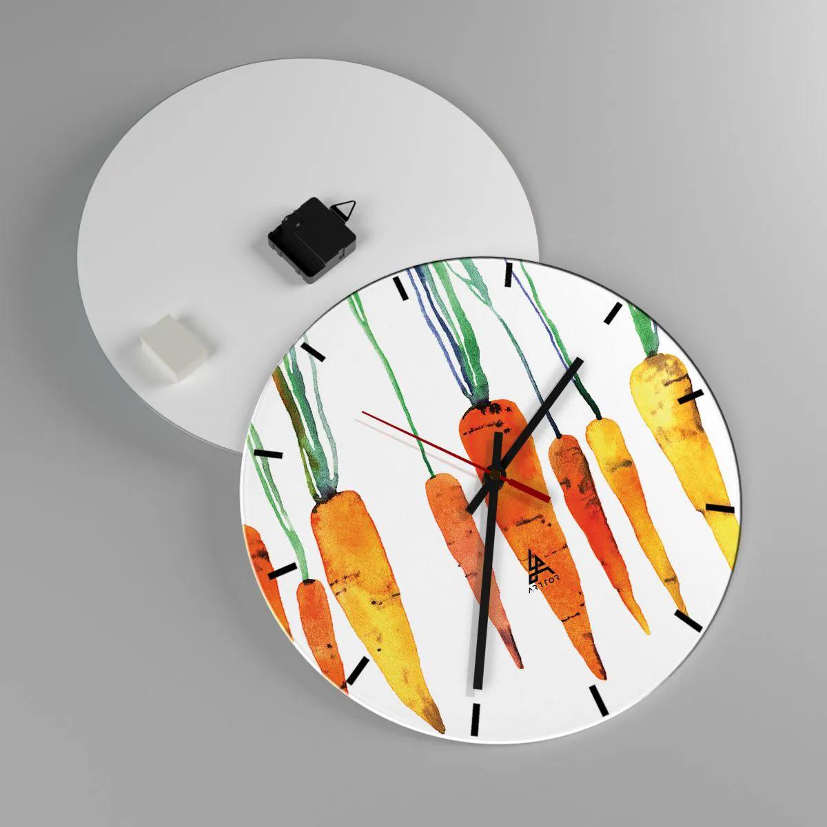 Wanduhr - Glasuhr - Die Schönheit des Gewöhnlichen - 40x40 cm