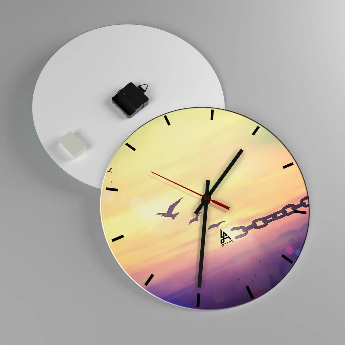 Vægur, Uret - Sejr for frihed - 40x40 cm