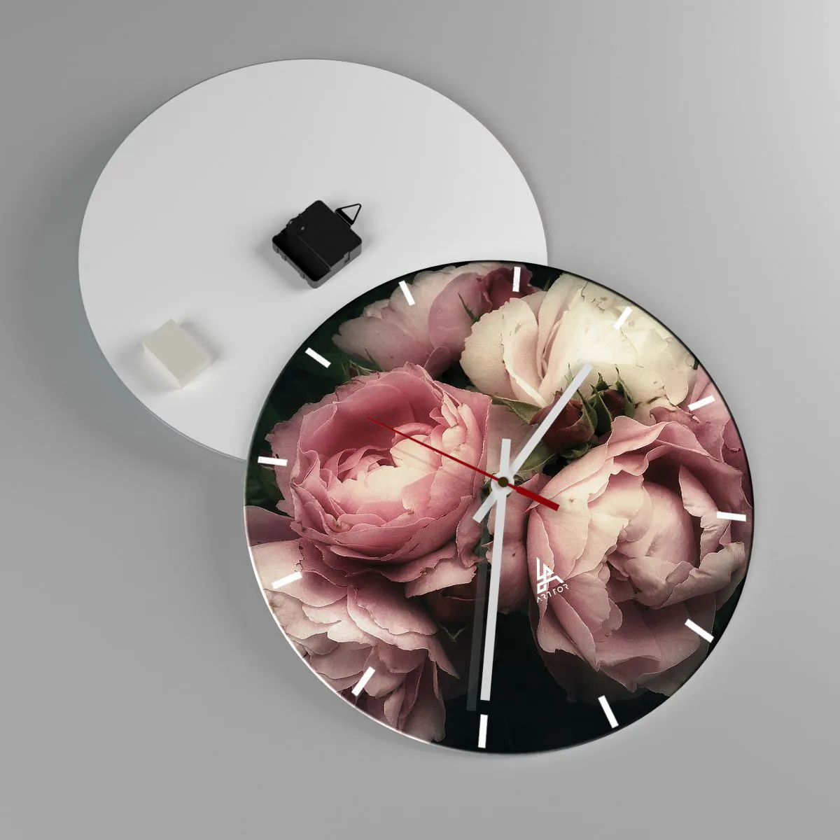 Nástenné hodiny - Kúzlo belle epoque - 40x40 cm