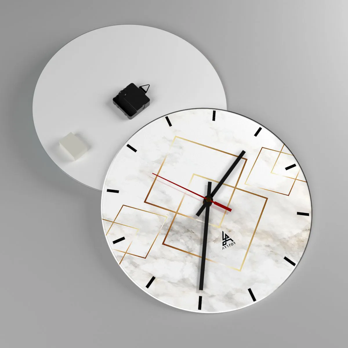 Wanduhr - Glasuhr - Ein Blick in die Unendlichkeit - 40x40 cm