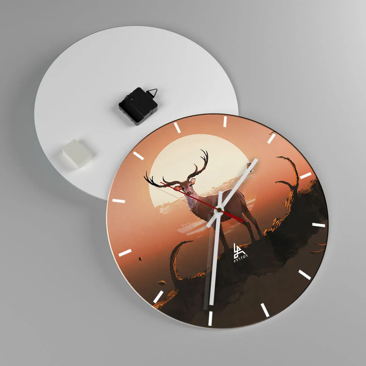 Relógio de parede - Relógio em vidro - Esta noite é diferente de qualquer outra - 40x40 cm