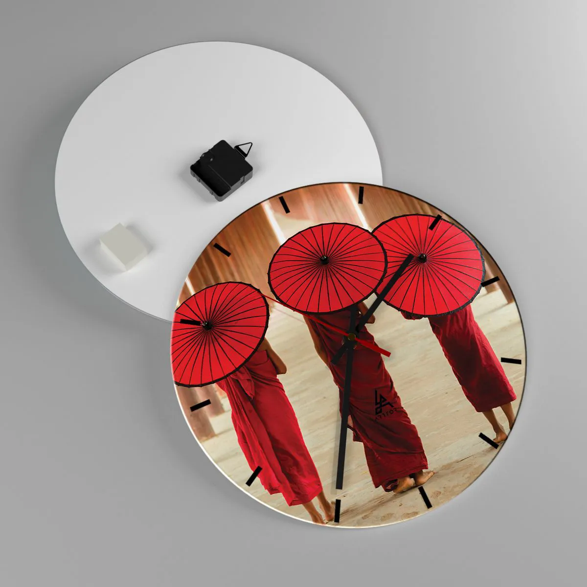 Ceas de perete - Ceas pe sticlă - Pe drumul spre Tărâmul Pur - 40x40 cm