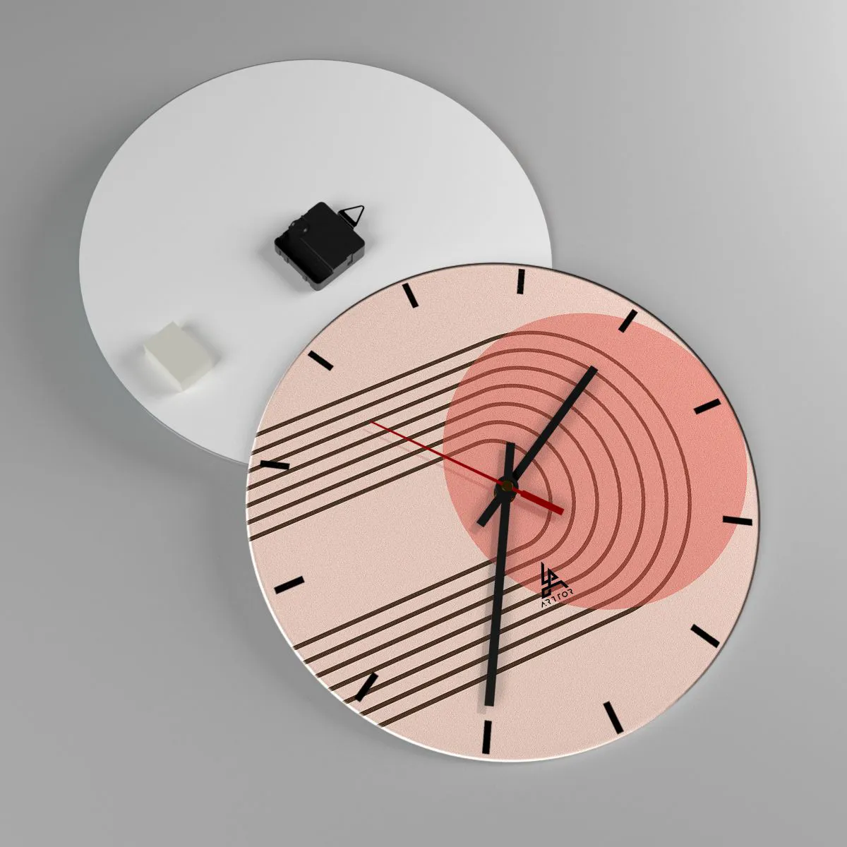 Horloge murale - Pendule murale - Attraction irrésistible - 40x40 cm