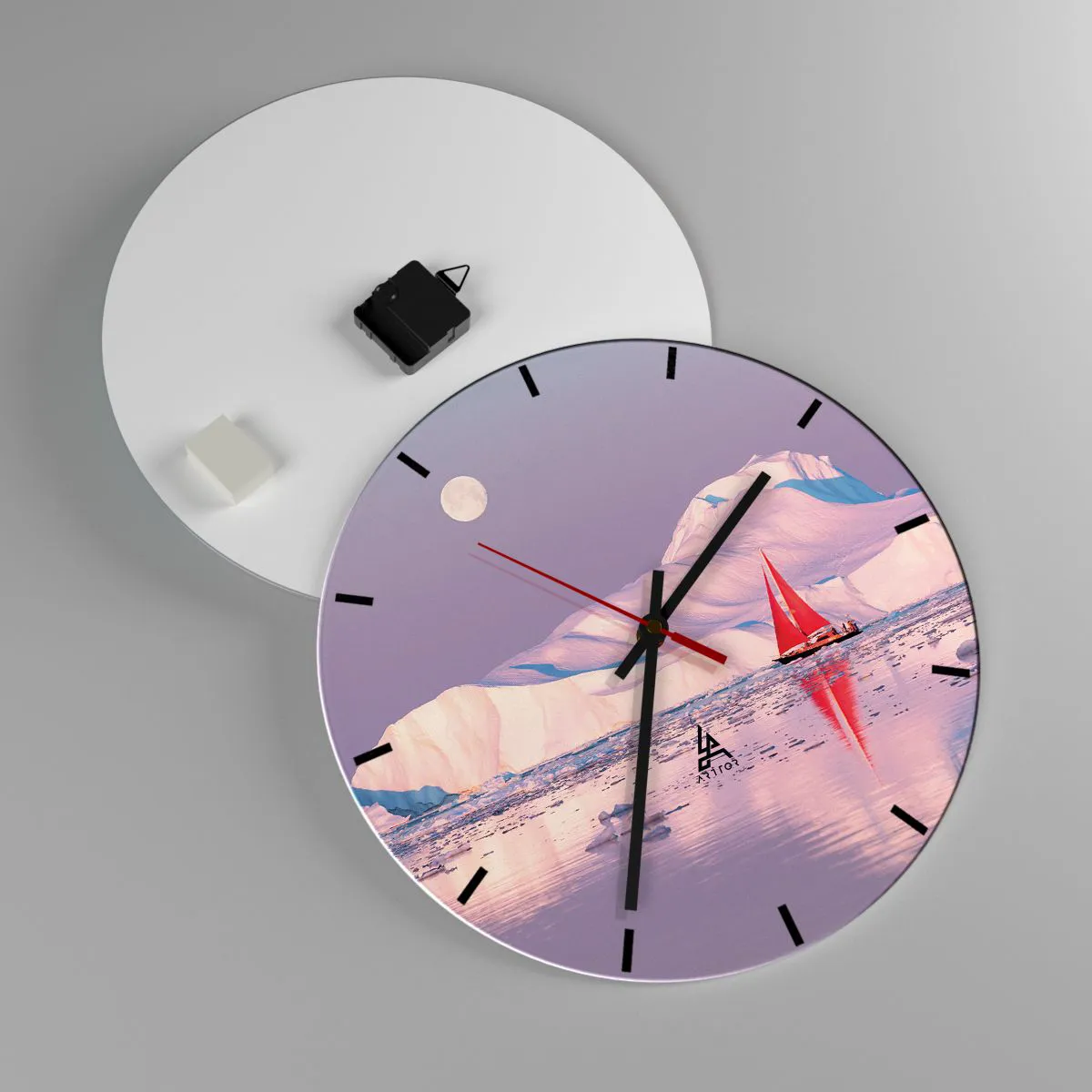 Falióra, Óra - A vitorla melege, a jég hidege - 40x40 cm