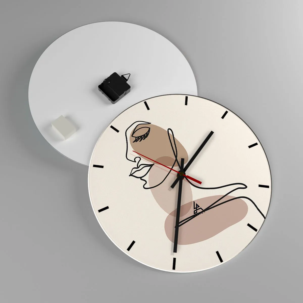 Nástěnné hodiny - Při poslechu samé sebe - 40x40 cm