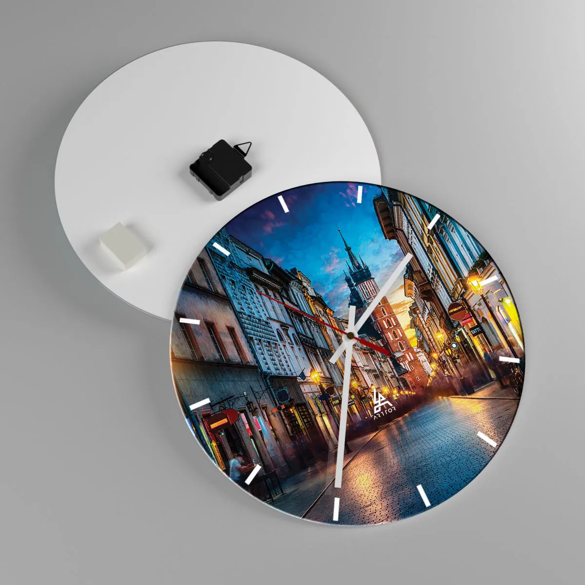 Zegar ścienny - Krakowski czar - 40x40 cm