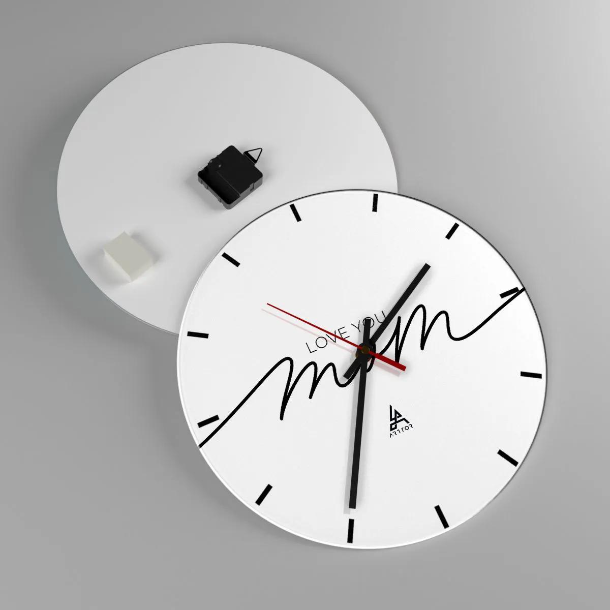 Wandklok - Klok - Grote emotie - 40x40 cm