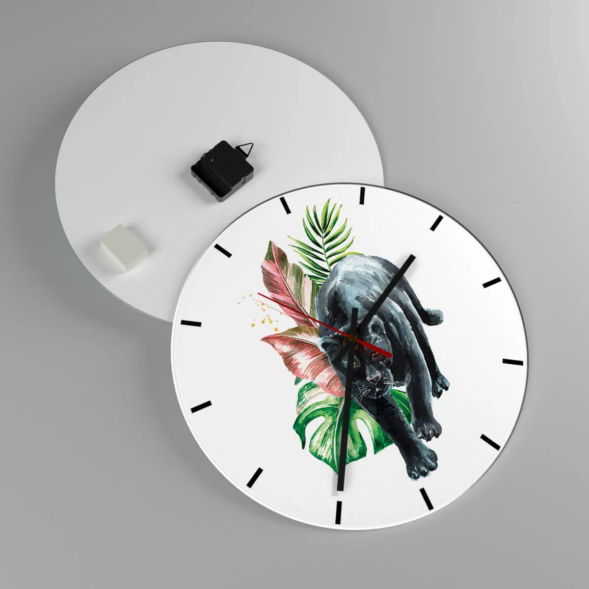 Vægur, Uret - Vild i hjertet - 40x40 cm