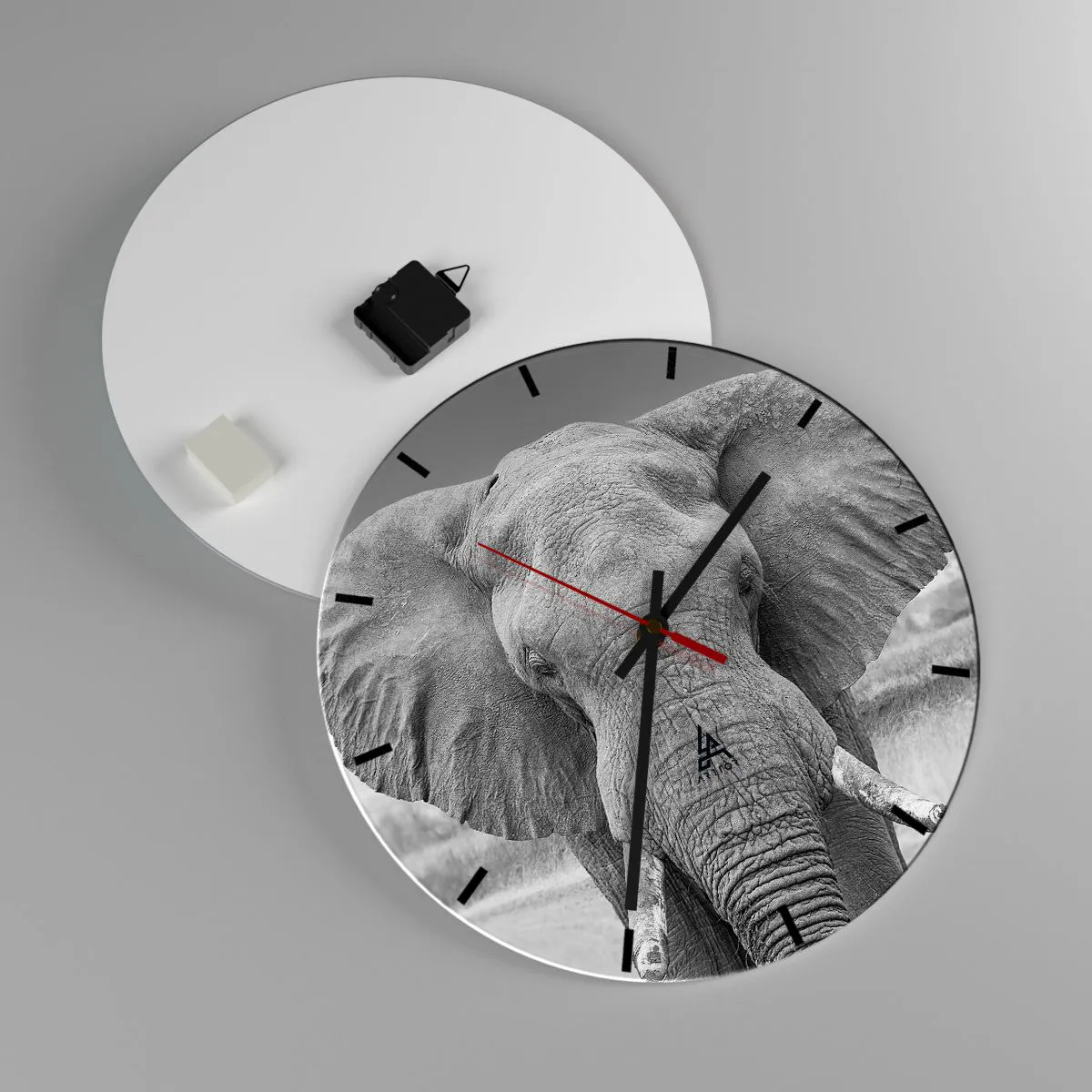 Wanduhr - Glasuhr - Willkommen in meiner Welt - 40x40 cm