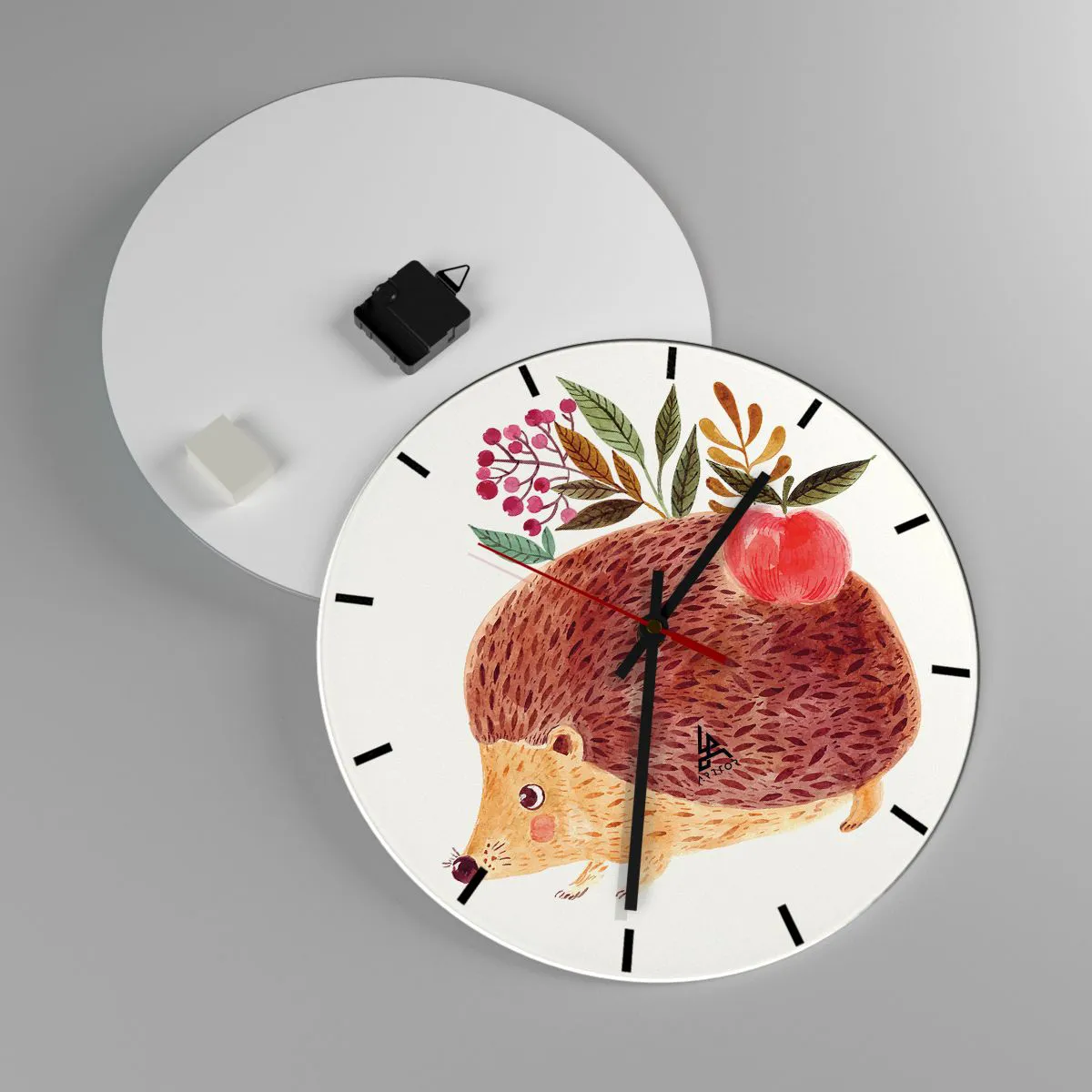 Ceas de perete - Ceas pe sticlă - Și tu deja mă placi - 40x40 cm