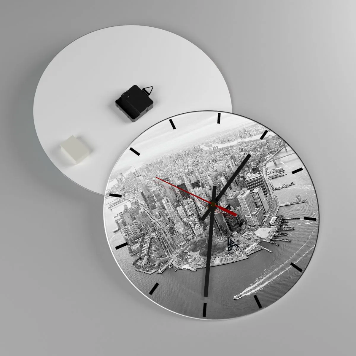 Wanduhr - Glasuhr - Und wie kann es man nicht lieben? - 40x40 cm