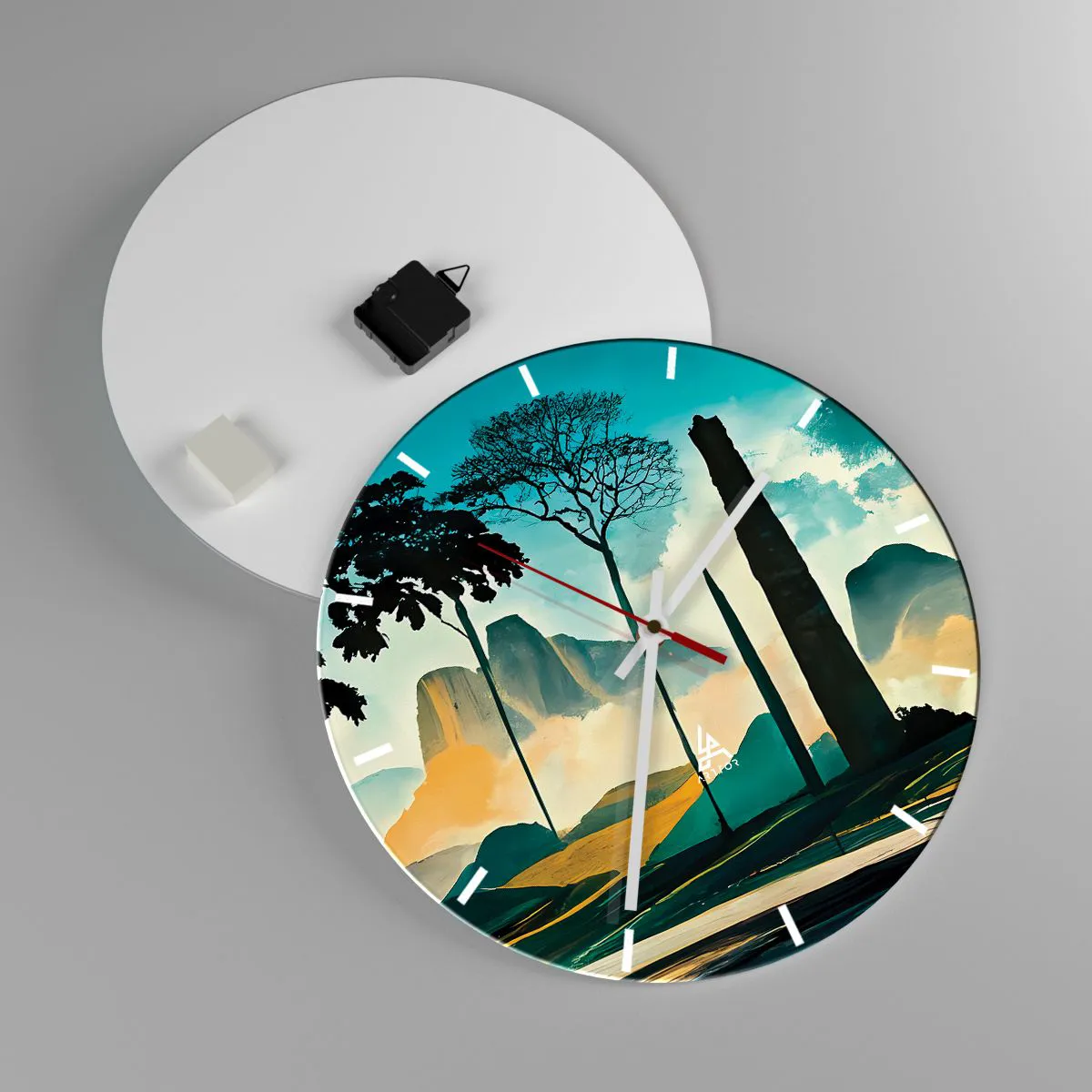 Orologio da parete - Orologio in Vetro - Sempre più in alto - 40x40 cm