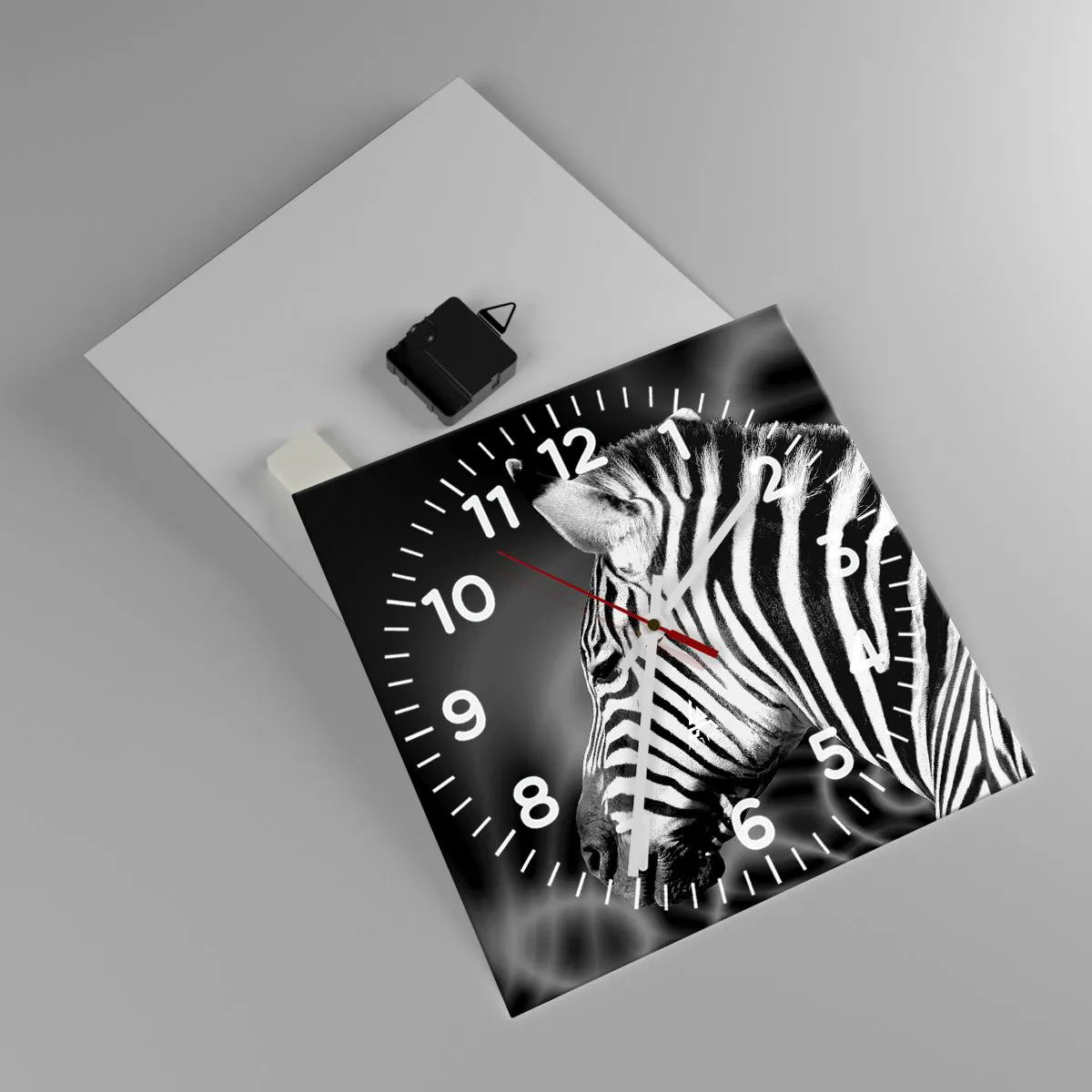 Vægur, Uret - Hvid er hvid og sort er sort - 30x30 cm