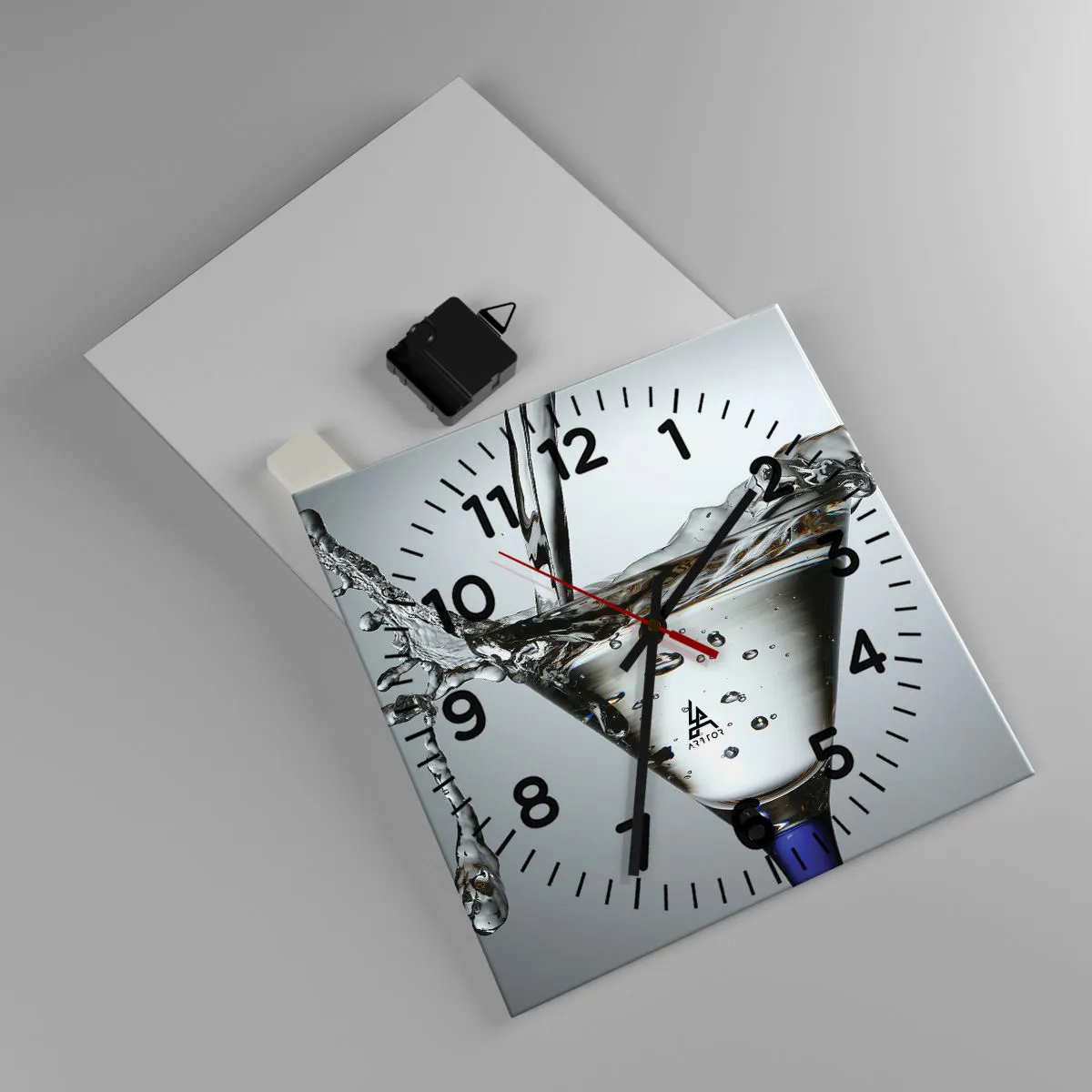 Falióra, Óra - A csésze peremén - 30x30 cm