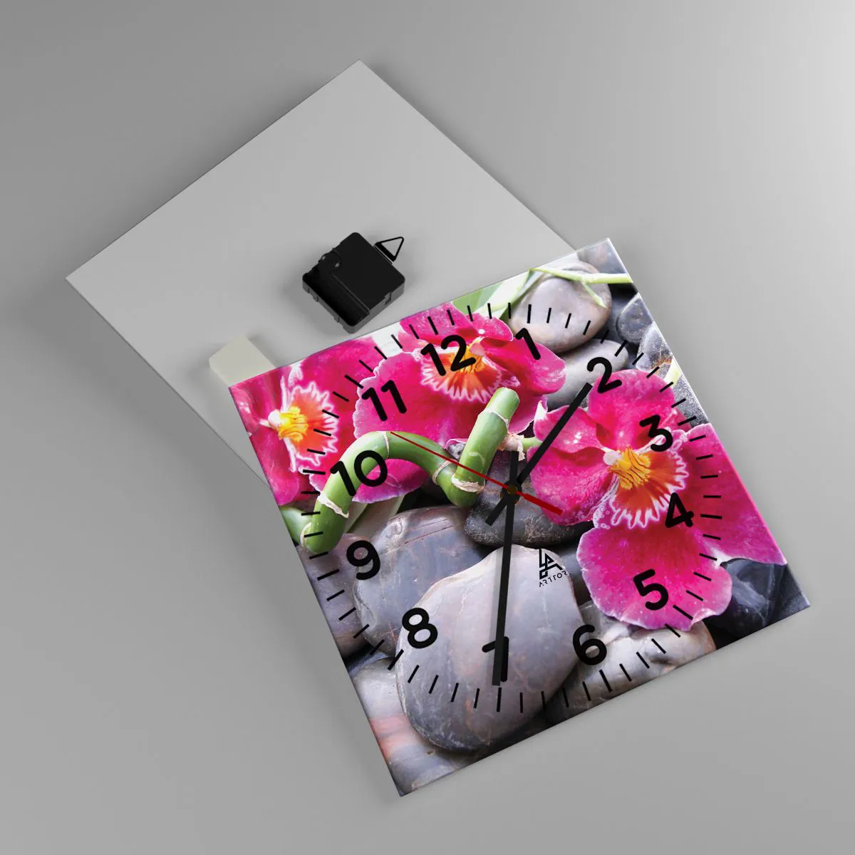 Orologio da parete - Orologio in Vetro - Fresco e calore - 30x30 cm