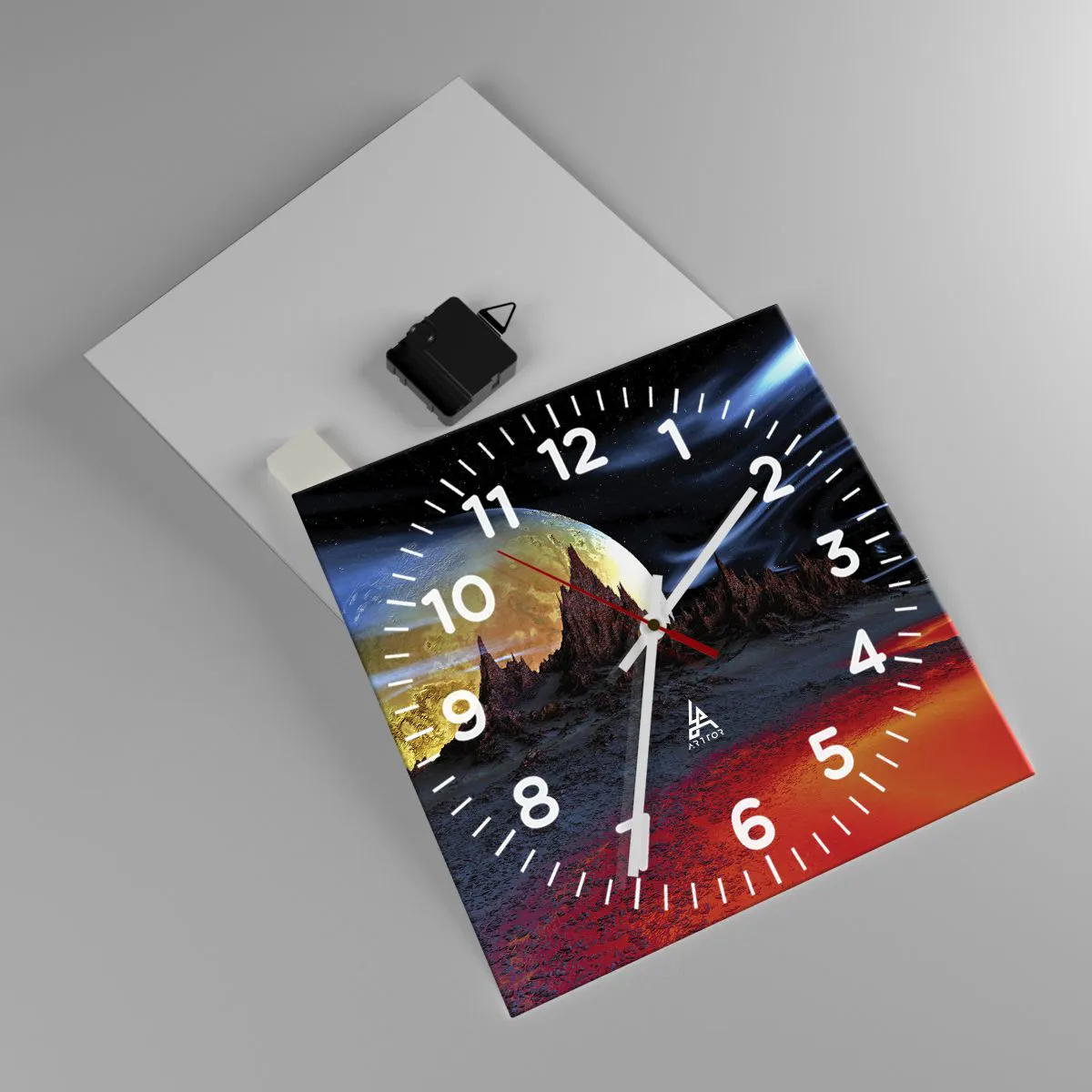 Nástěnné hodiny - Neznámý svět - 30x30 cm