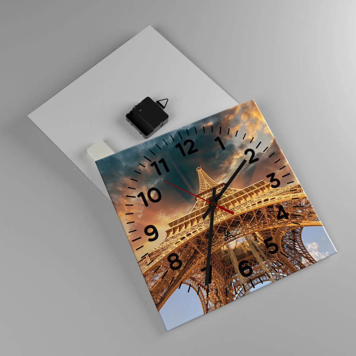 Wandklok - Klok - Hoe de mensheid de hemel bereikte - 30x30 cm