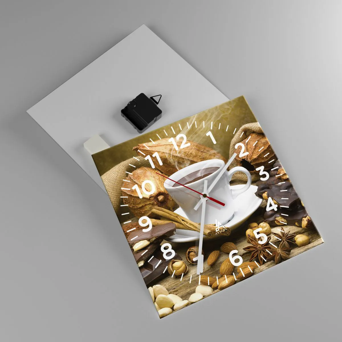 Wanduhr - Glasuhr - Für Nervenkitzel-Suchende - 30x30 cm