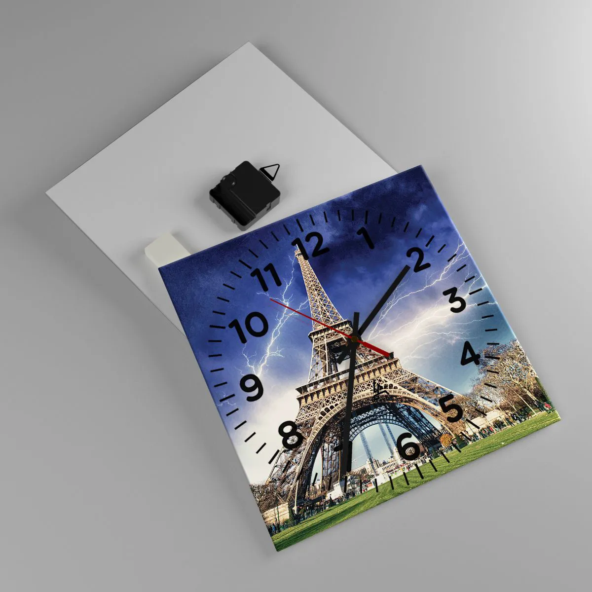 Ceas de perete - Ceas pe sticlă - Stăpânul furtunilor - 30x30 cm