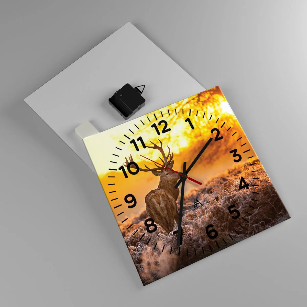 Falióra, Óra - Az őszi erdő királya - 30x30 cm
