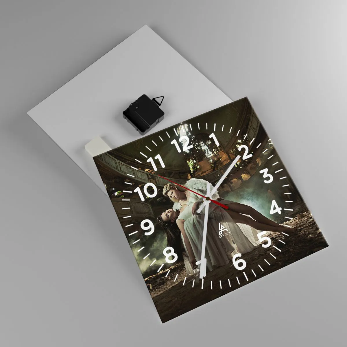 Horloge murale - Pendule murale - L'esprit du théâtre ancien - 30x30 cm